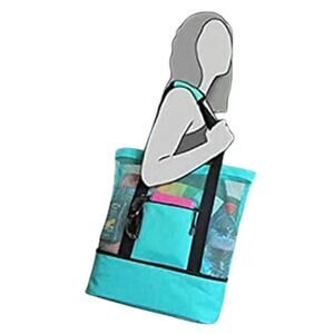 Meridian Point Mesh Beach Tote Cooler Bag, Blue, New with Tags (NWT)